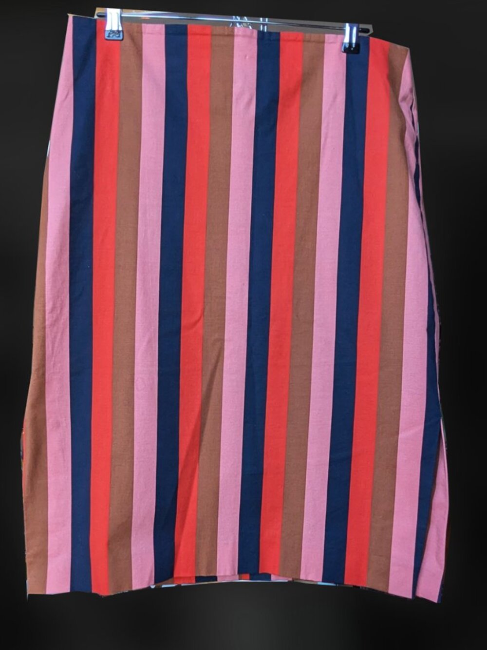 Ann Taylor striped column midi skirt